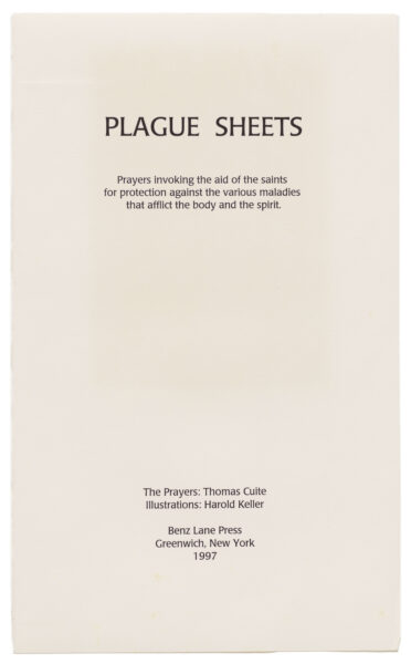 drawing, Plague Sheets: Title Page, 1997 , by Harold Keller