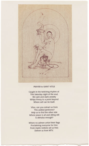 drawing, Plague Sheets: 11-Saint Vitus, by Harold Keller