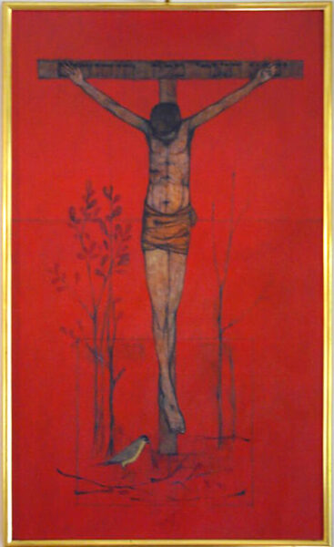 painting, Crucifixion, by Harold Keller.