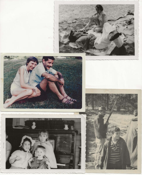 photographs, Harold Keller and June and the kids, Arkansas 1961