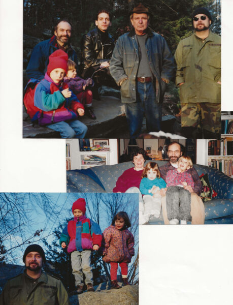 Harold, his boys, his grandkids and their mother, 1996-1998