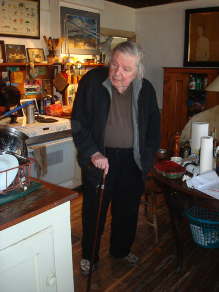 Harold in the kitchen, Benz Lane, 2015