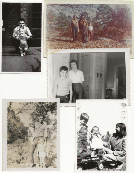 photographs, Harold Keller with wife June and their kids, c.1952-1962.