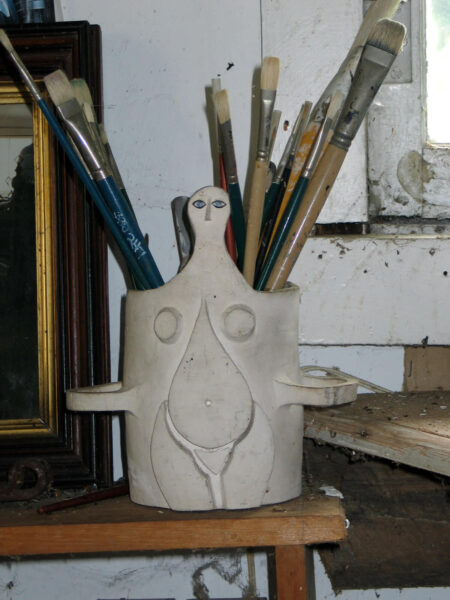 ceramic piece, Woman No. 2, by Harold Keller.