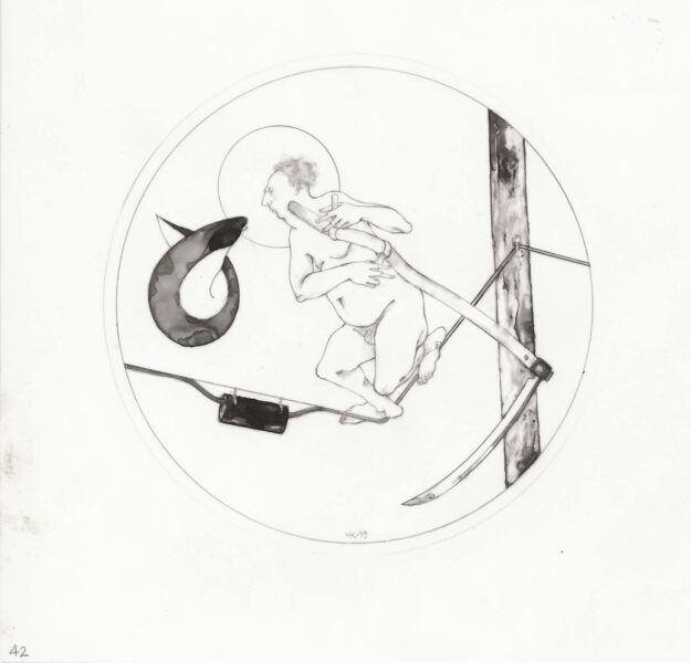 drawing, The Archangel Michael (42), Harold Keller